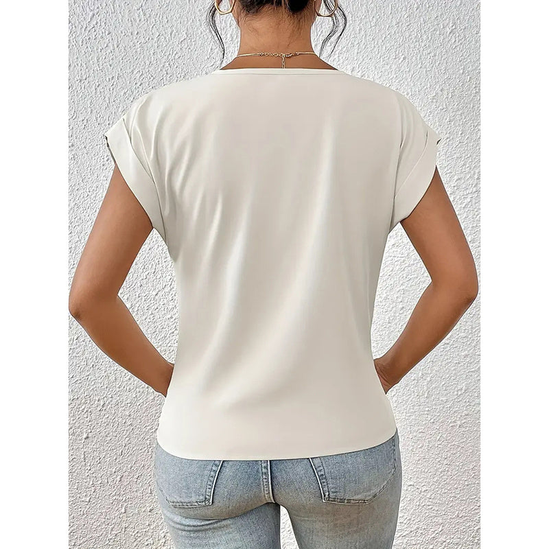 Twist Ease V-Neck Tee