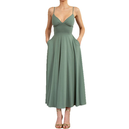 Azure Elegance Sling Dress