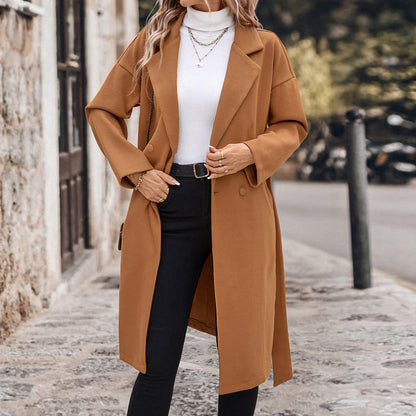 Winter Luxe Lace-Up Wool Coat