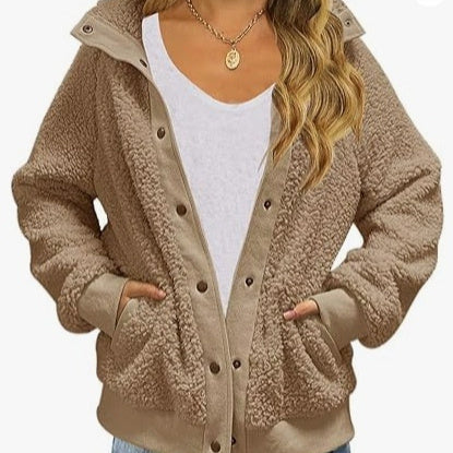 CozyFleece Pocket Cardigan Coat