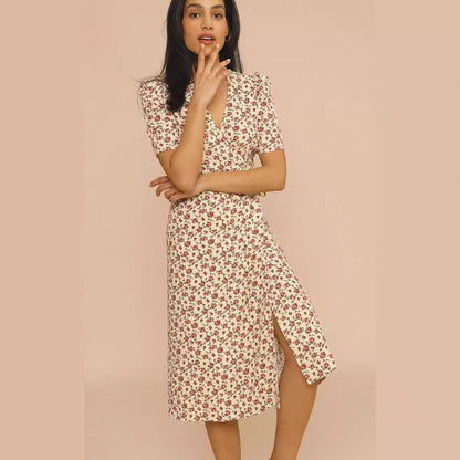 Serenity Lace-Up Midi Dress