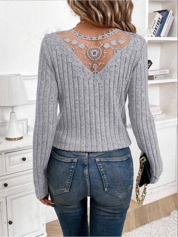 Lace Whisper Long Sleeve Top