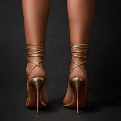 Elevé Ankle Strap Stilettos