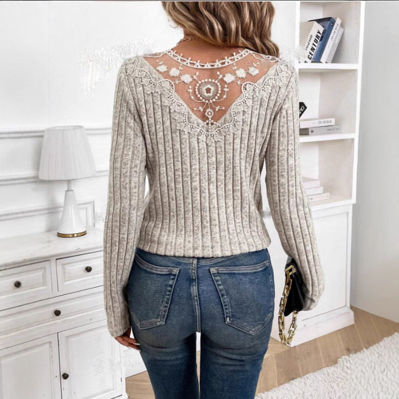 Lace Whisper Long Sleeve Top