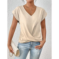 Twist Ease V-Neck Tee