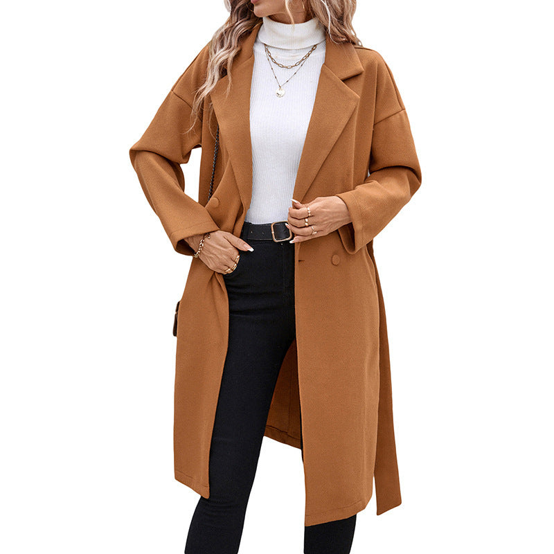 Winter Luxe Lace-Up Wool Coat