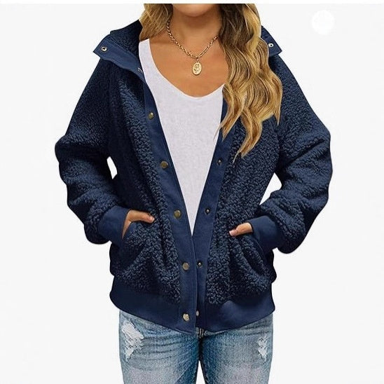 CozyFleece Pocket Cardigan Coat