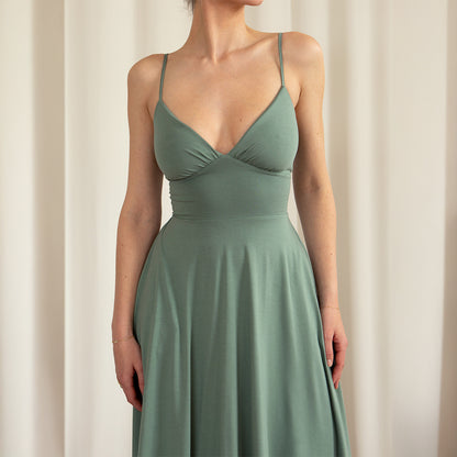 Azure Elegance Sling Dress