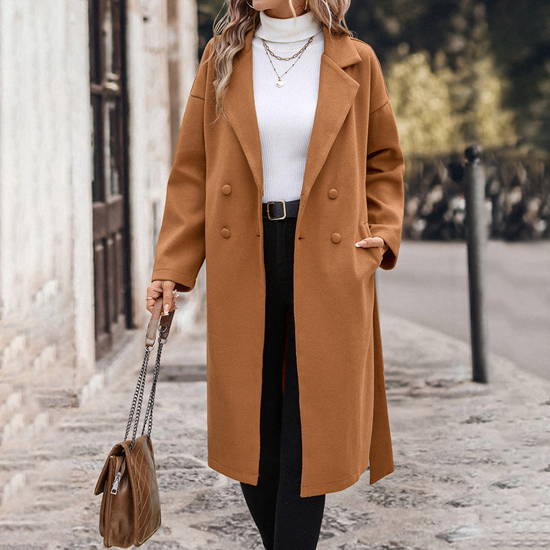 Winter Luxe Lace-Up Wool Coat