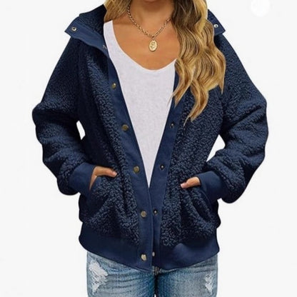 CozyFleece Pocket Cardigan Coat